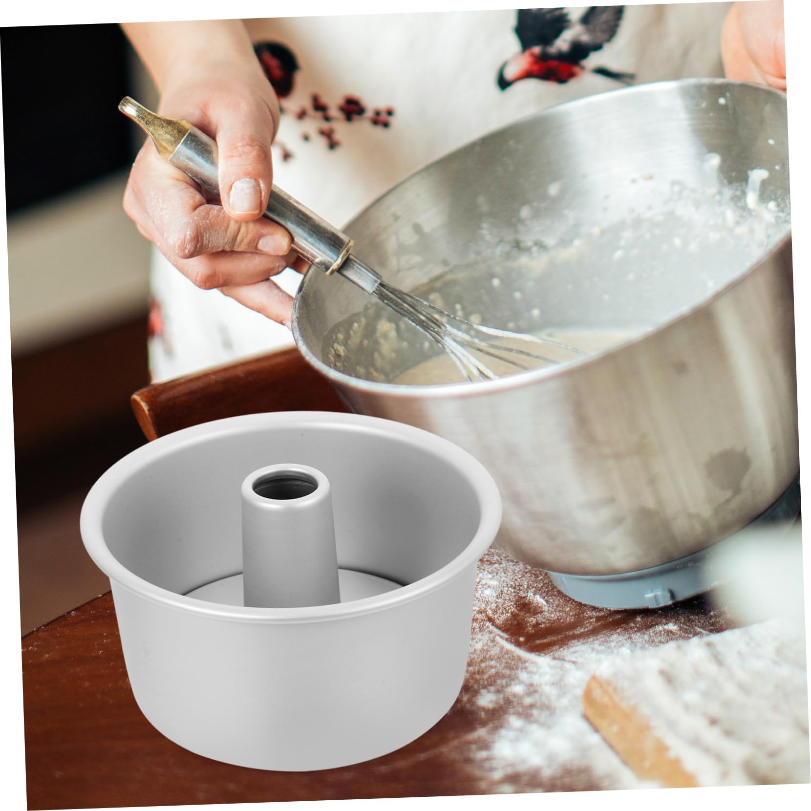 GLEAVI Molde Redondo para Pastel de 7 Pulgadas, Molde Desmontable de Aleación de Aluminio, Antiadherente, Fondo Extraíble, Juego de 3 Piezas, Apto para Hornear Pasteles y Tartas de Boda