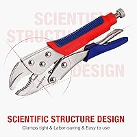 Vista 4 de Workpro Alicates de bloqueo de mandíbula de 3 piezas