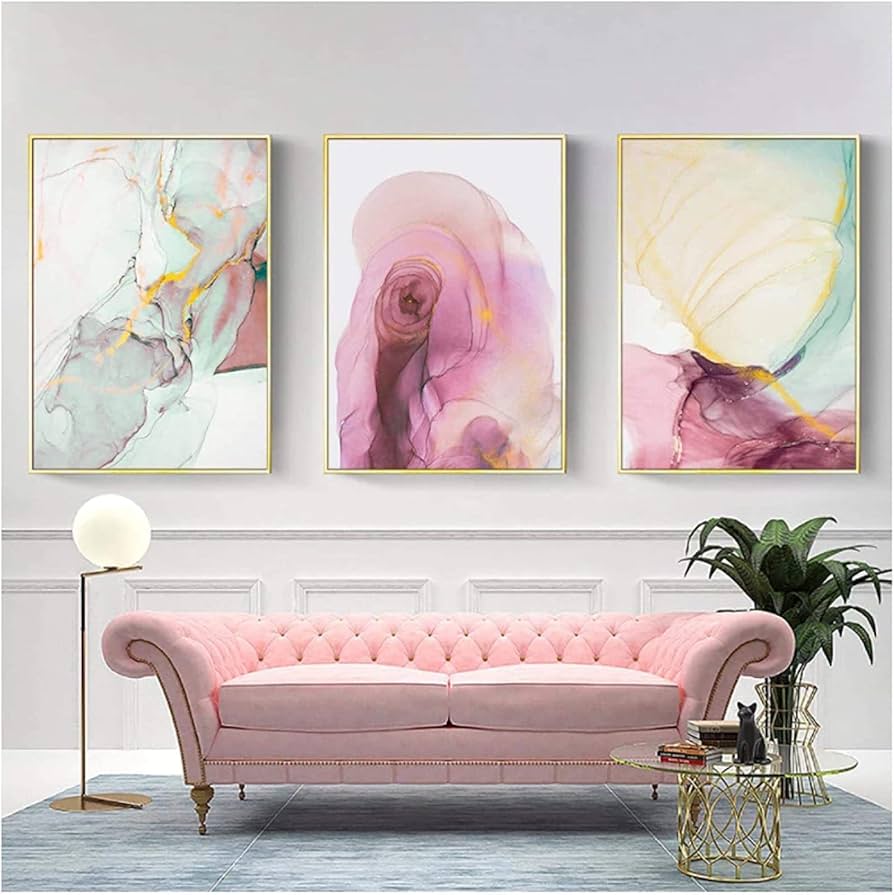 Amazon.co.jp: ウォールアートパネルピンク大理石パターン金色の交差線 Amazon.co.jp: ウォールアートパネルピンク大理石パターン金色の交差線