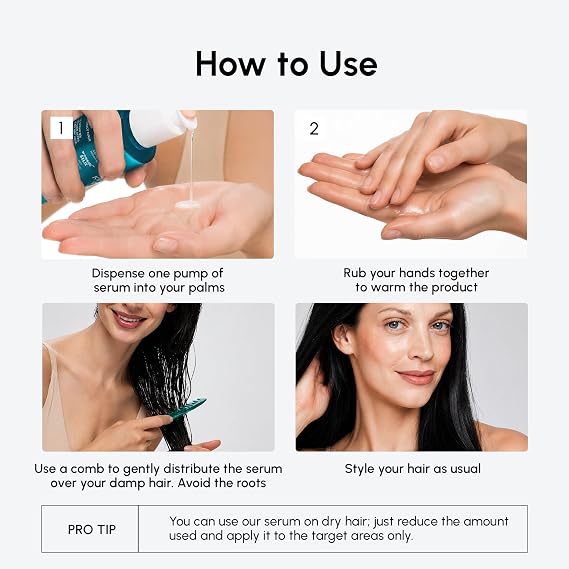MAREE Hair Oil for Frizzy Hair with Argan Oil, Keratin & Biotin Hair Serum for Dry and Curly Hair Gloss Frizz Control Hair Care Products for Women Aceite Para el Cabello Keratin Hair Treatment