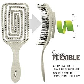 Fiora Naturals Paddle Hair Brush for Thick Hair - Detangler Brush for women - Vented Hairbrush for Gentle Detangling, Best Hair Brush for Wet or Dry Hair