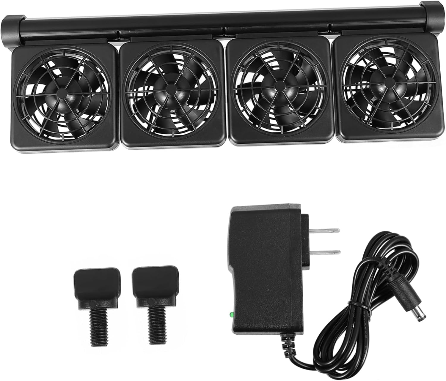Yardwe Adjustable Fish Tank Cooling Fan Air Chiller for Aquariums Reduces Temperature by Low Noise Tool Installation Energy Efficient Adjustable Wind Settings