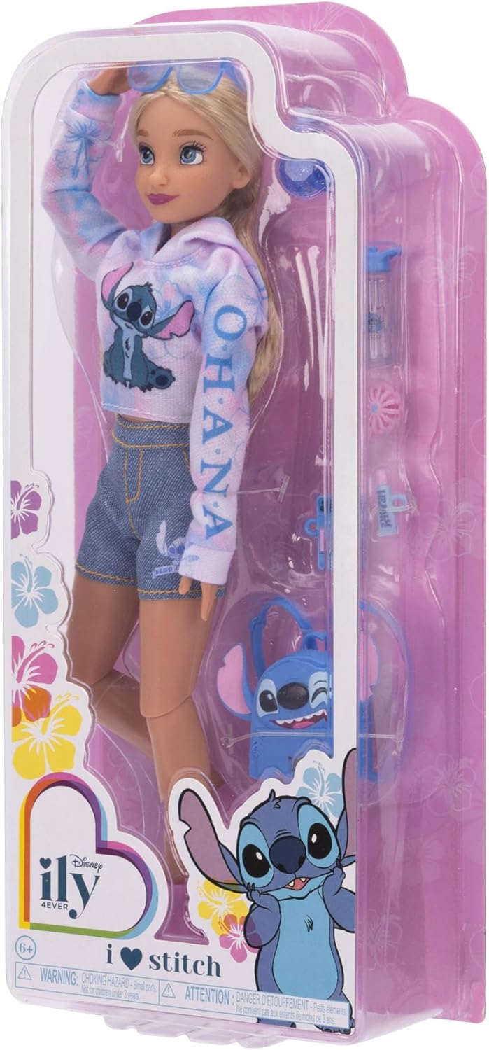Disney ILY 4EVER Fashion Dolls Stitch Inspired 11.5" Tall with 13 Points of Articulation [Amazon Exclusive]