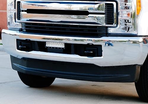 Miniatura 8 de iJDMTOY Barra de luz LED de 60 W de montaje de parachoques inferior compatible con Ford F-250 F-350 F-450 Super Duty 2017 en adelante, incluye barra
