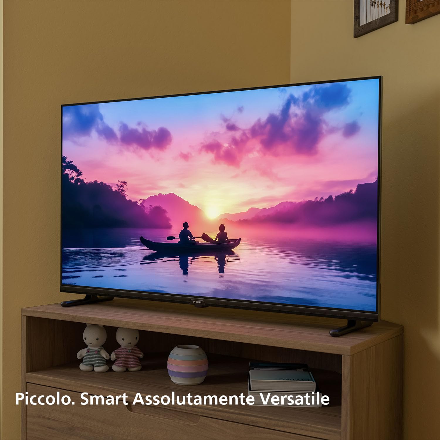Philips 24PHS6000 2K HD LED Smart TV - Display 24’’ con Pixel Plus, piattaforma Titan OS e Dolby Digital Sound - Funziona con Alexa e Google Voice Assistant
