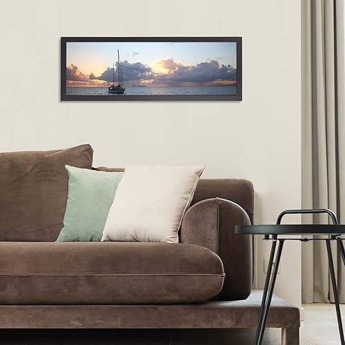 Vista 131 de Marco de 20 x 24 pulgadas, marco de fotos de 20 x 24 pulgadas, con paspartú a 16 x 20 pulgadas, marco de madera maciza, para colgar en la pared