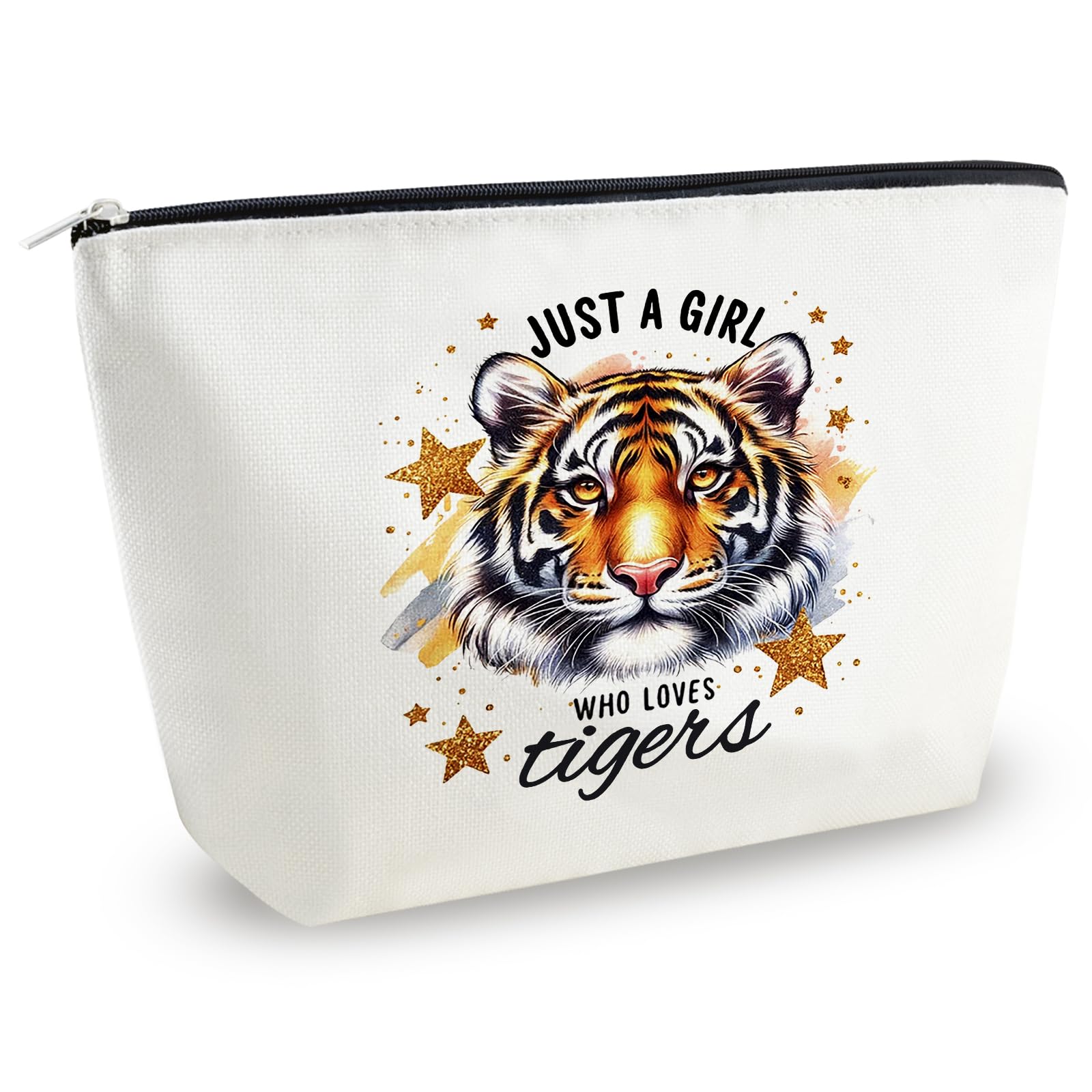 Yoxiumi Tiger Gifts Tiger Bag for Tigers Lovers Tigers Themed Gifts Makeup Bag Cosmetic Pouch Snacks Pouch Travel Toiletry Bag for Her Best Friend