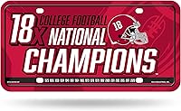 Vista 35 de NCAA etiqueta de metal para auto, negro