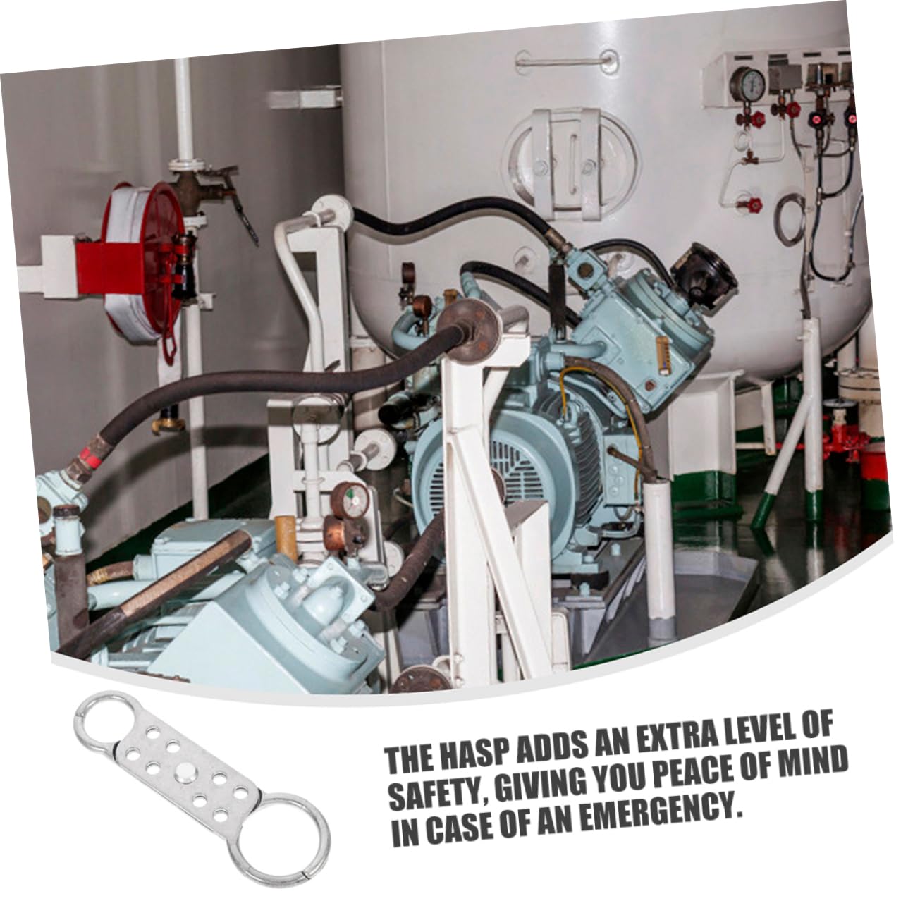 ULTECHNOVO 6piezas Hasp De Aluminio De Doble Extremo Para Seguridad Industrial y Equipos Eléctricos Cerradura De Seguridad Hasp De Bloqueo Protección Extra Emergencias