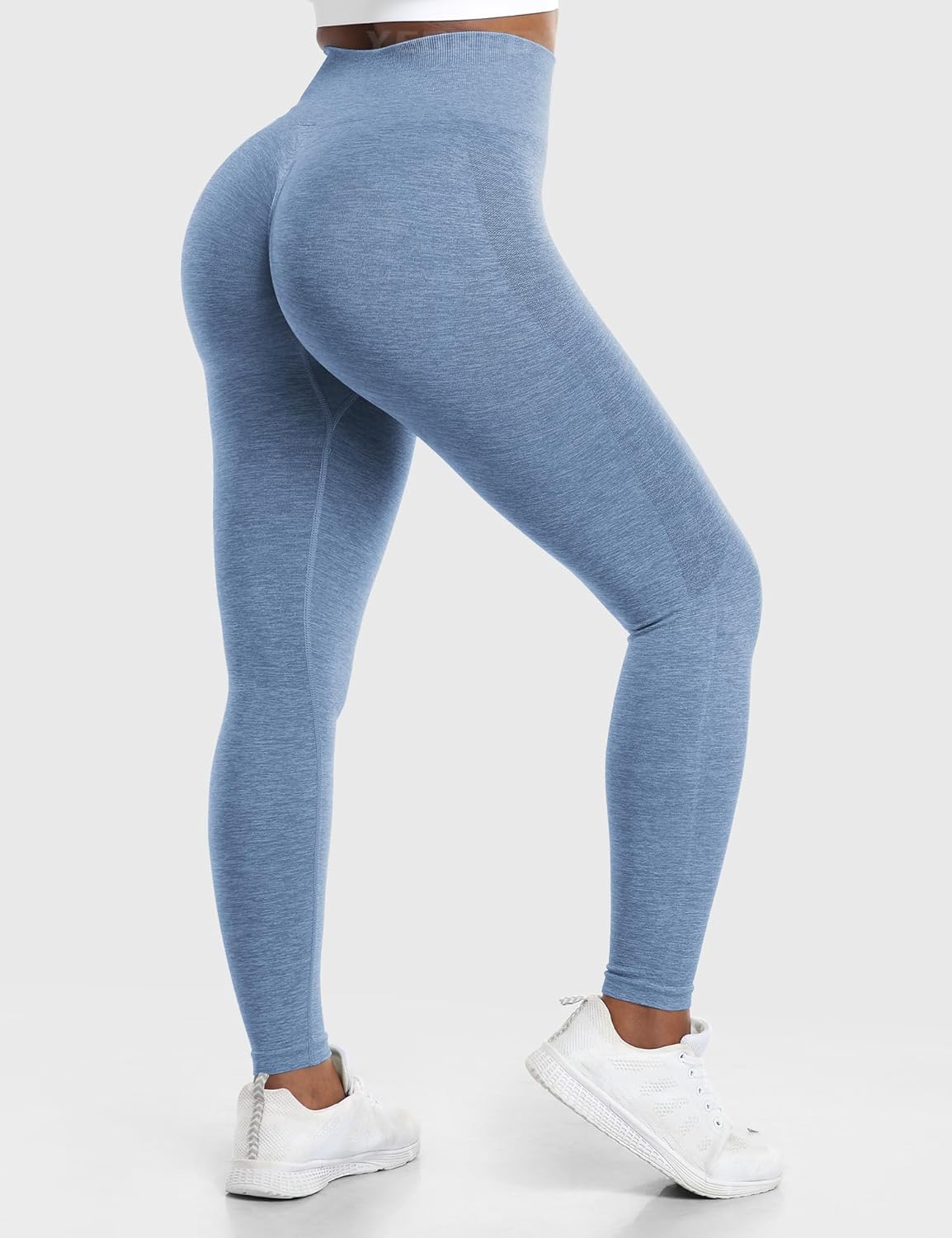YEOREO Amplify Leggings for Women Seamless Scrunch Leggings Butt Lifting Gym High Waisted Athletic Leggings - Image 5
