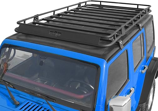 EAG Steel Full Length Roof Rack Fit for 07-18 Wrangler JK 4 Door