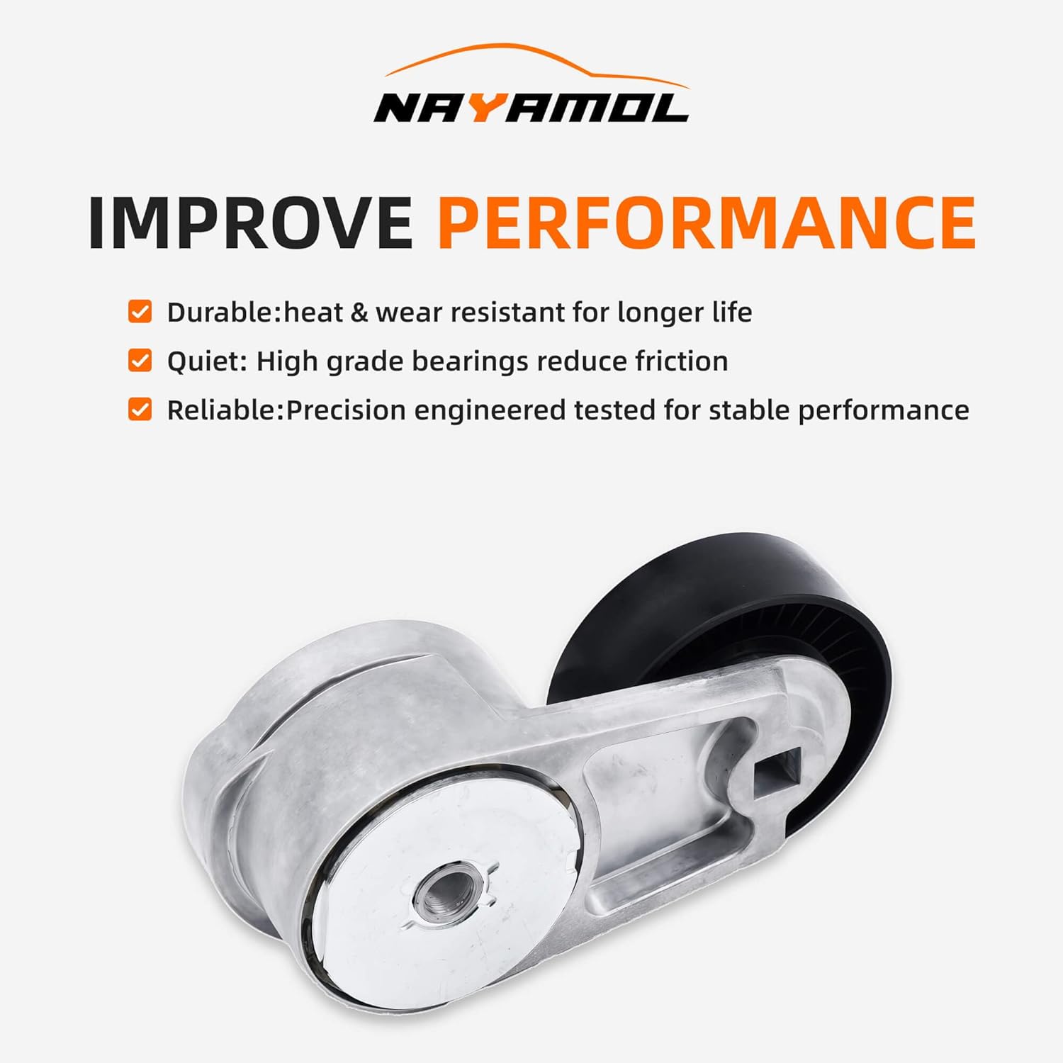 Drive Belt Tensioner and Idler Pulley Kit Compatible with Chrysler 200 Town & Country Dodge Avenger Grand Caravan Journey Ram C/V 1500 3.6L V6 2011–2016 Replaces 39282 38082 6PK1955