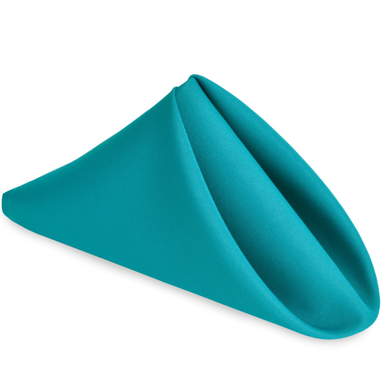 Servilletas de tela para restaurante y banquetes, 6 servilletas turquesas lavables de 18x18