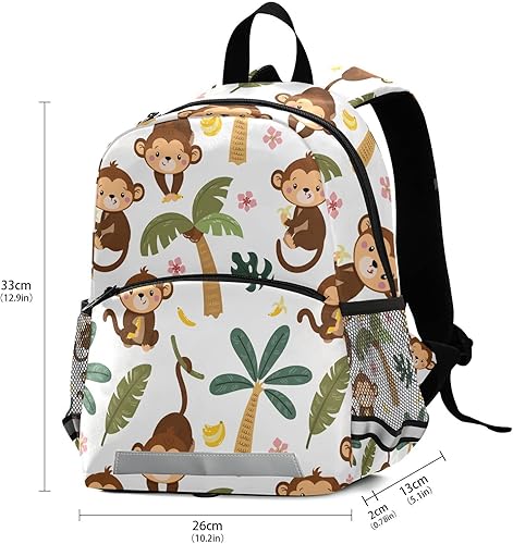 Miniatura 3 de Mochila para niños y niñas de 3 a 6 años, preescolar y jardín de infantes, lindas mini bolsas con correa de seguridad, T002, Mochilas Daypack
