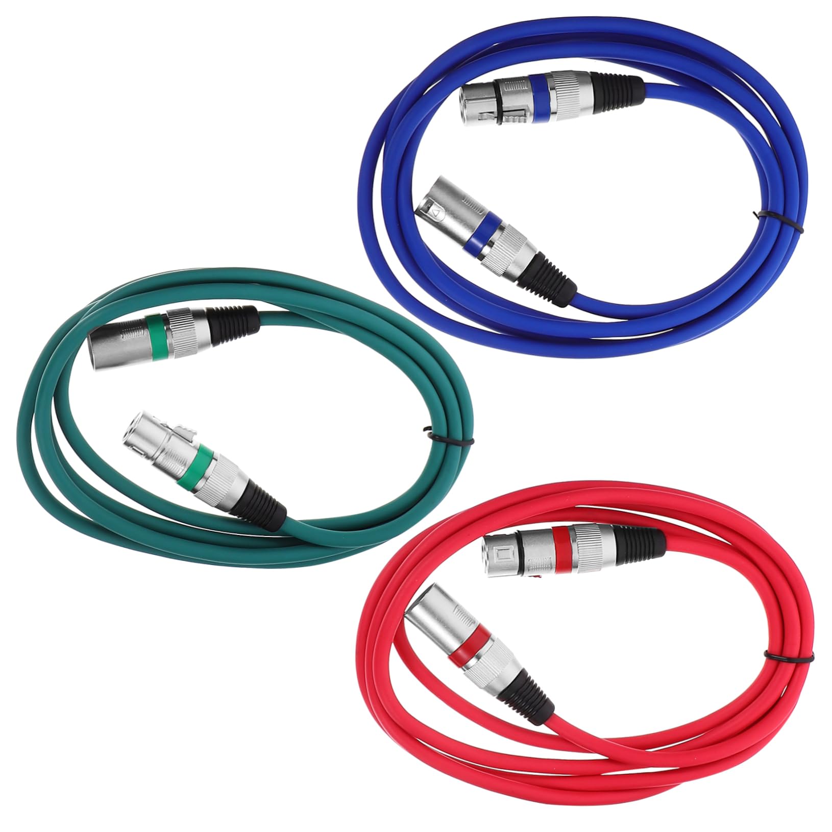 4 Sätze Teiliges Xlr Mikrofonkabel Pin Xlr Kabel Für Mikrofone Männlich Zu Weiblich Für Studioanwendungen Und Live Performances 3 Stück * 4