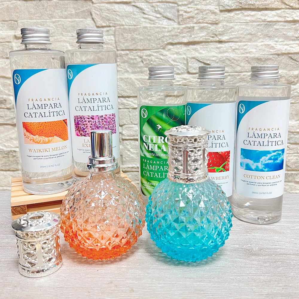 Fragancia para Lámpara Catalítica Aroma Cotton Clean (200ml)- Elimina Malos olores e impurezas, perfuma y Limpia. Compatible con Todas Las lámparas catalíticas.