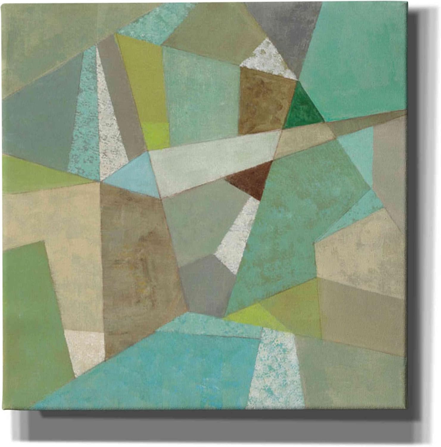 Epic Graffiti 'Spa Geo Metric' by Silvia Vassileva, Canvas Wall Art, 12"x12"