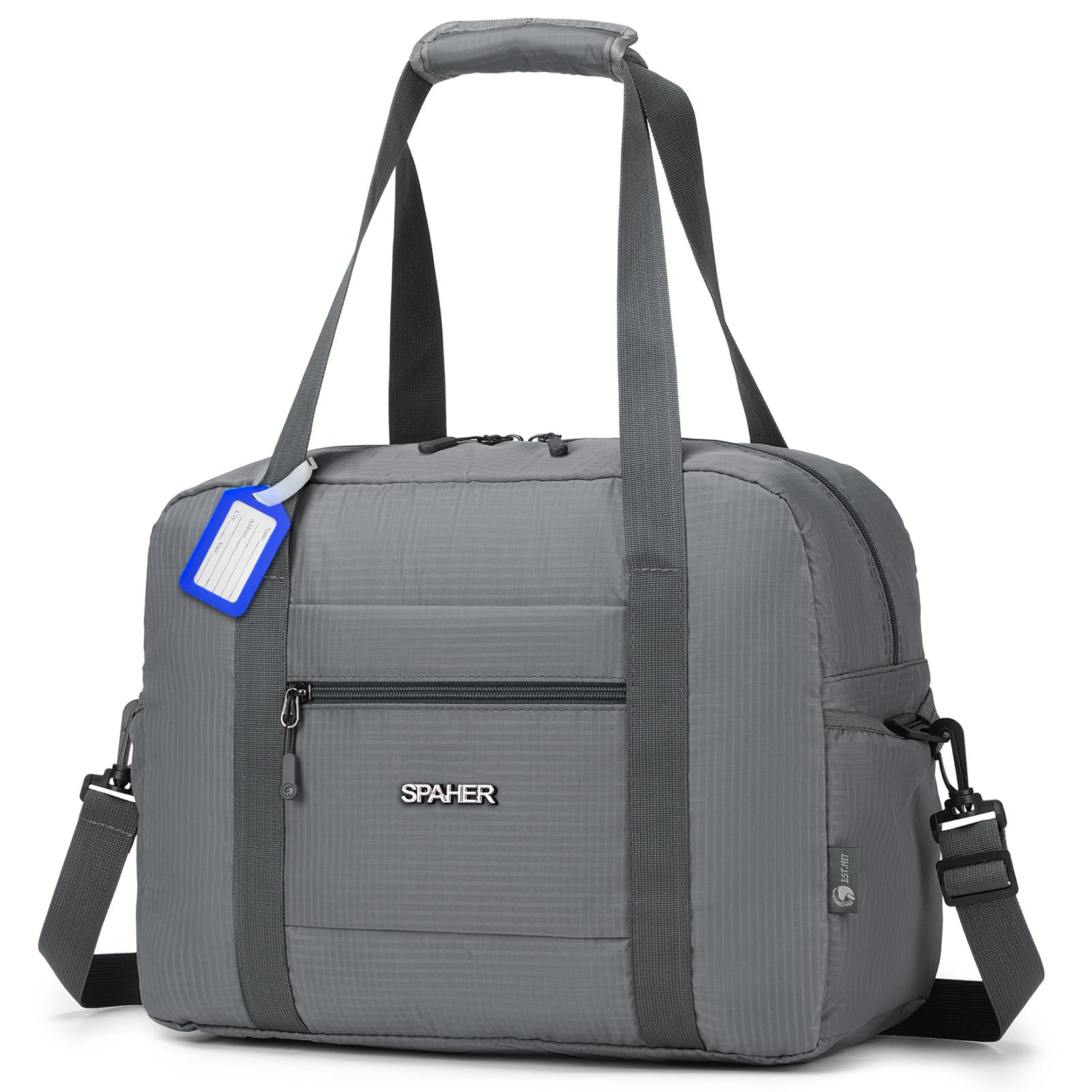 SPAHER Borsone da Viaggio British Airways 40x30x15 Bagaglio a Mano Air france Borsone Palestra Sportiva Grande 20L Donna Uomo Impermeabile Pieghevole Borsa da Viaggio Fitness Travel Duffel Cabin Bag