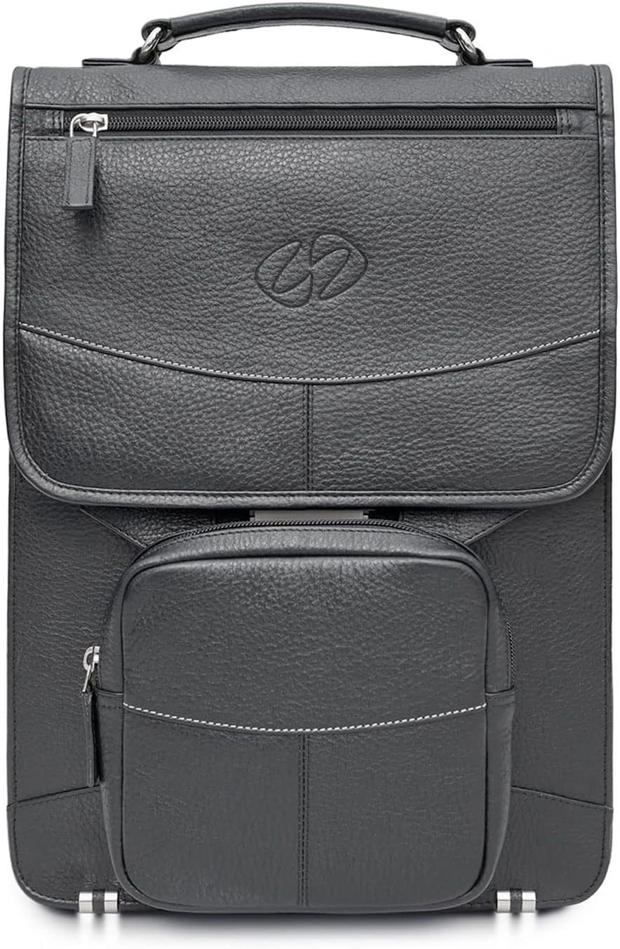 Premium Leather Vertical Briefcase