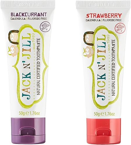 Miniatura 10 de Jack N' Jill Pasta dental natural para bebés, pasta de dientes de entrenamiento sin flúor para bebés de 6 meses en adelante, segura de tragar, 40%