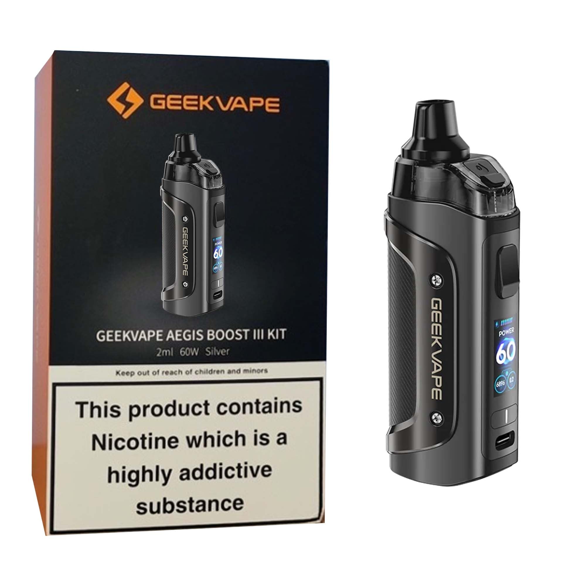 geekvape boost 3 pods Geekvape Aegis Boost 3 Pod Mod Kit 3000 mAh (Max 60 W) 5 ml Smart Mode with  Geekvape B Coils [0.2 ohm main image 0