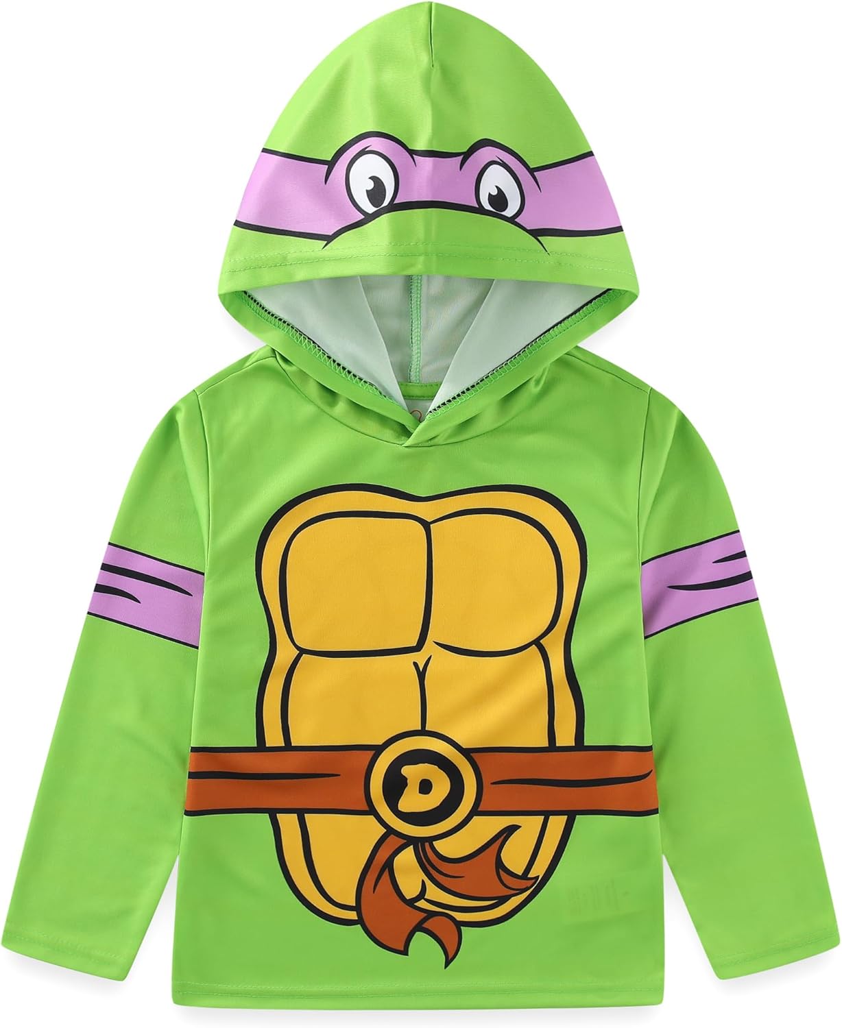 Nickelodeon Teenage Mutant Ninja Turtles TMNT Raphael Boys Long Sleeve Hooded Shirt for Big Kids - Image 2