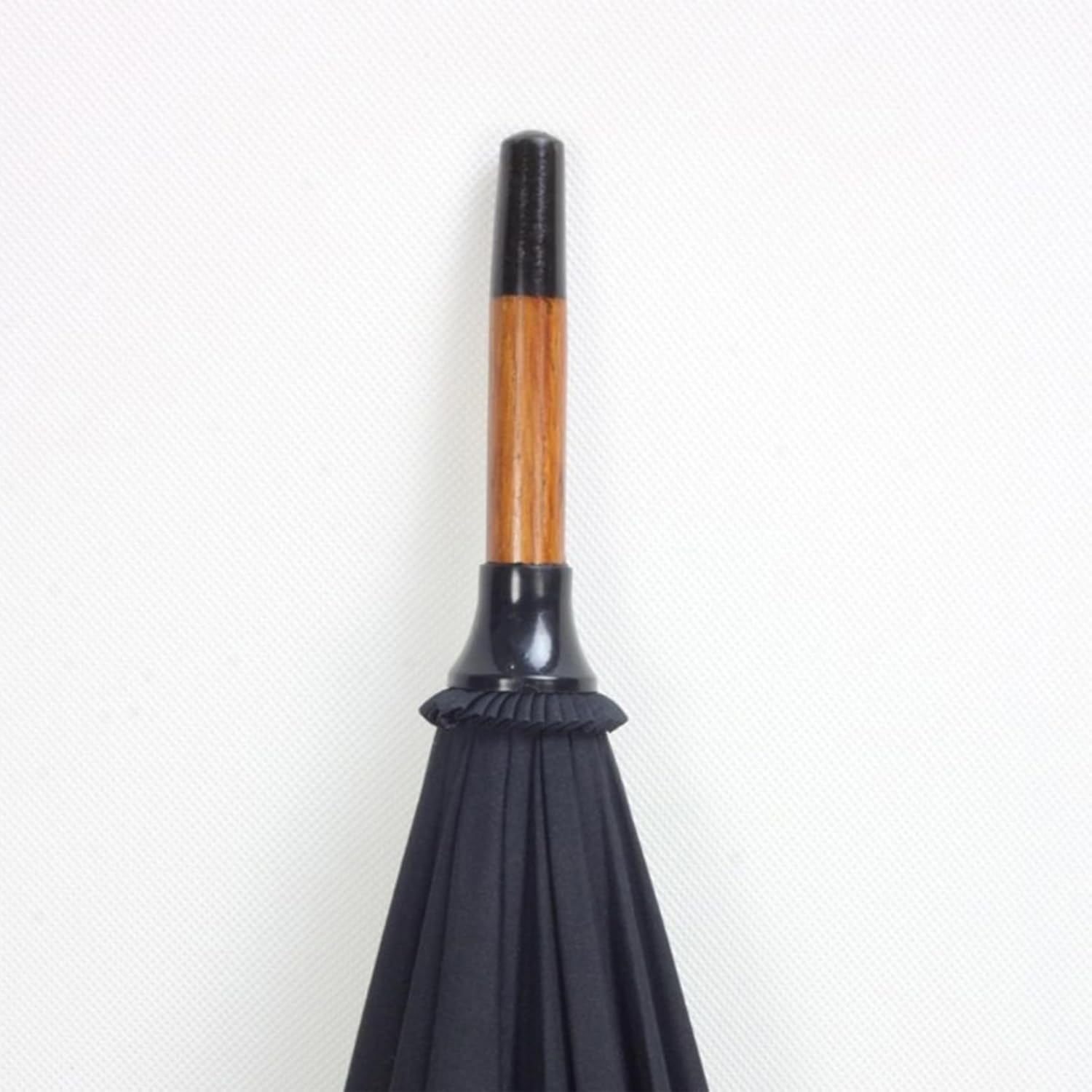 Long 45" Inch 16 Ribs Golf Umbrella Stick Umbrella，Lightweight,Premium,Large Double Solid Wood Long Handled Um(Red Wine)