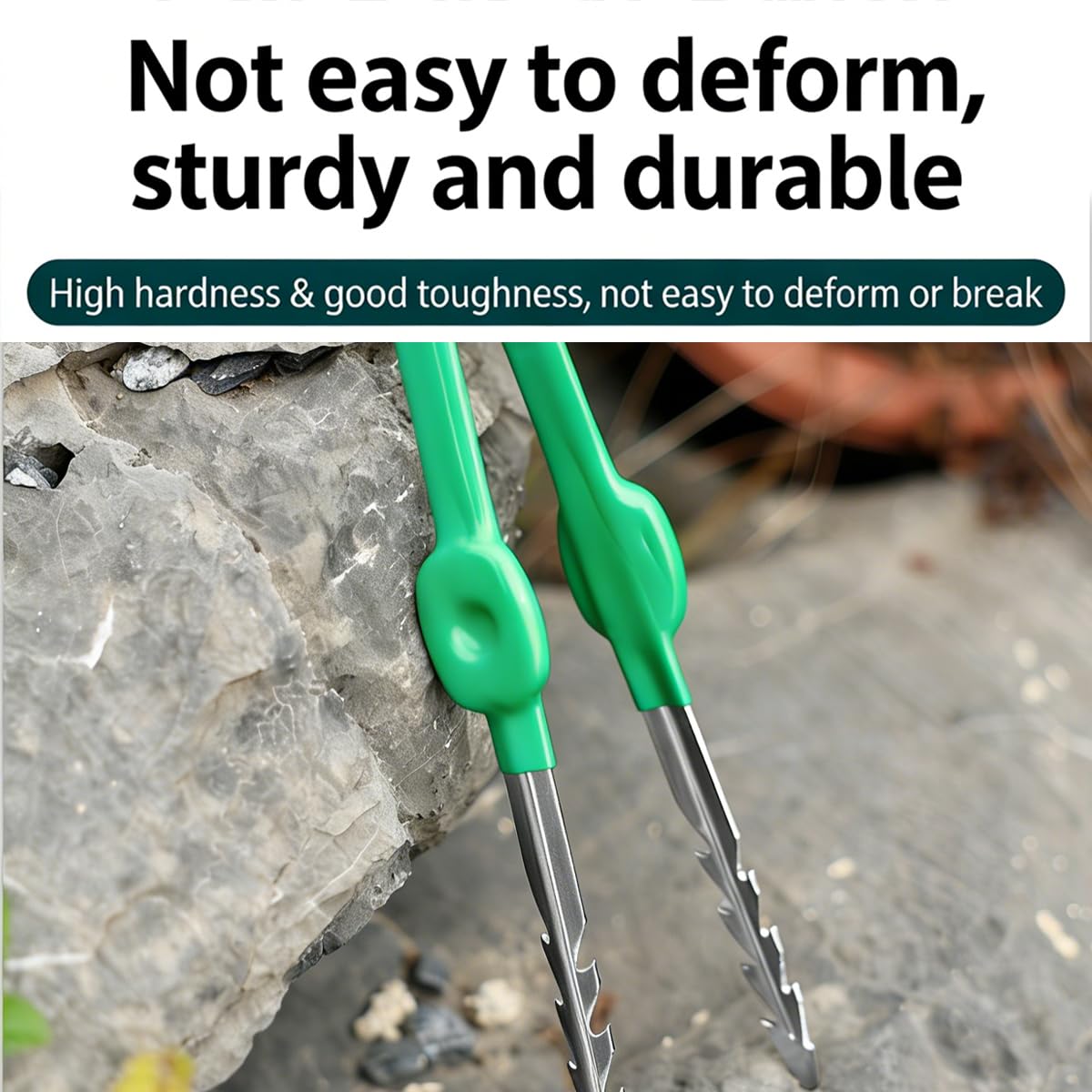 Pinzette da Giardino Professionali in Acciaio Inox Pinza a Punta Dritta Seghettata per Piante Succulente Cactus e Bonsai Strumento di Precisione Portatile per Trapianto e Cura Piante