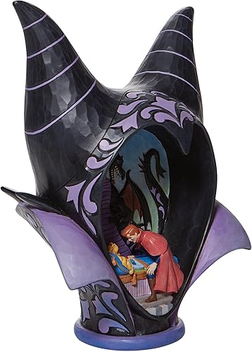 Miniatura 5 de Enesco Disney Traditions by Jim Shore - Figura de tocado de maléfica de la Bella Durmiente, 10.25 pulgadas, multicolor