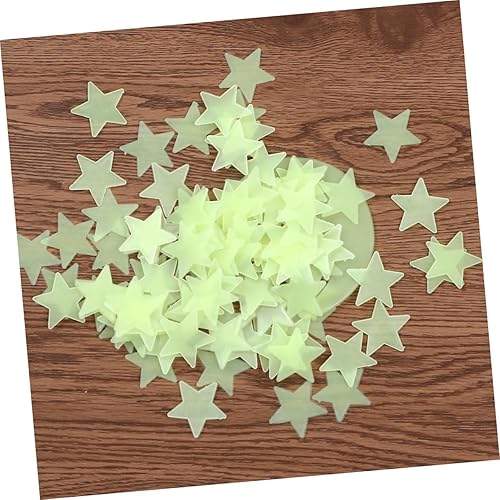 Miniatura 8 de Amosfun 201 calcomanías de decoración del hogar que brillan en la oscuridad, calcomanías de pesebre para niños, calcomanías de pared para dormitorio