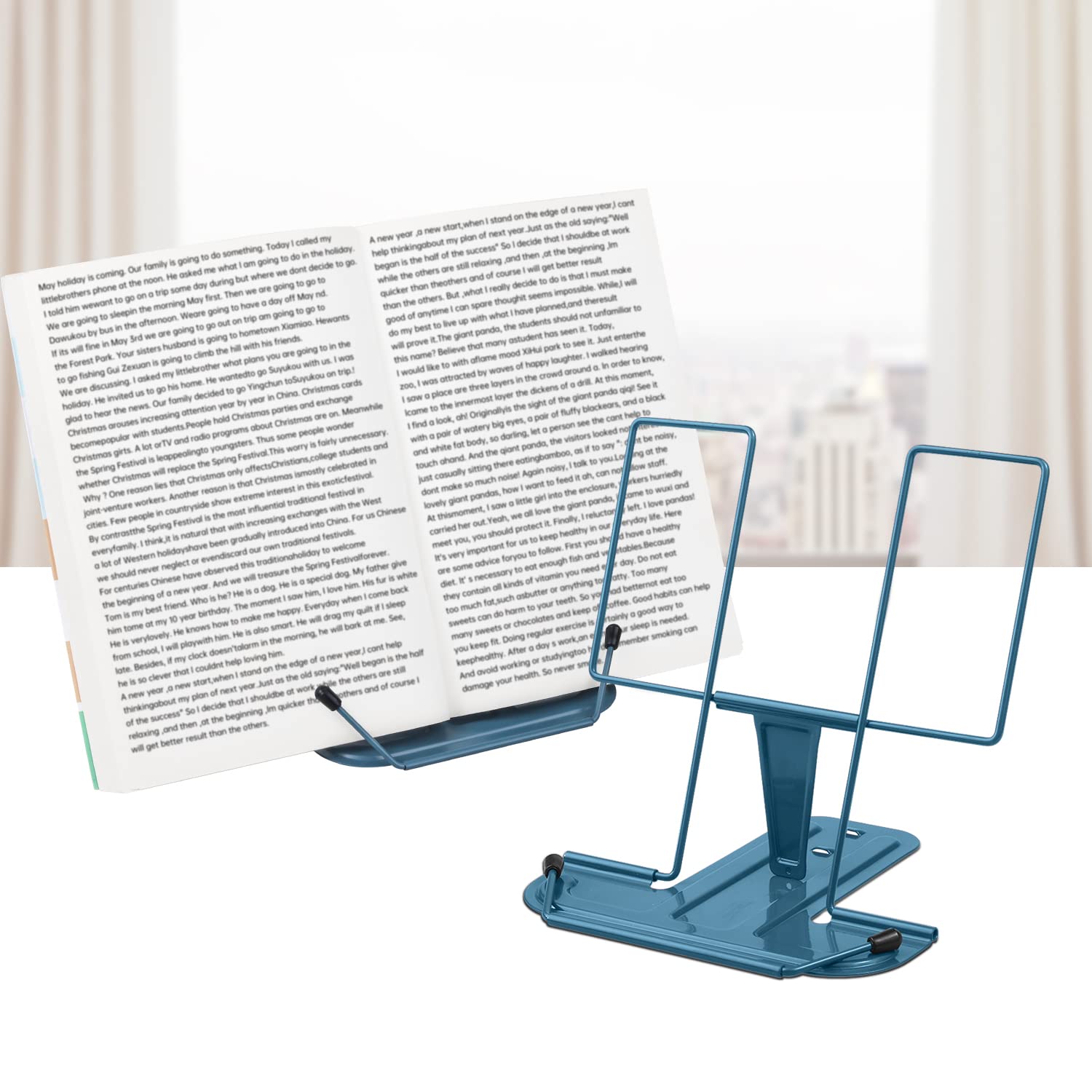 Stand de livre pour la lecture de hauteur angle réglable, ergonomique Stand de livre pour la lecture de hauteur angle réglable, ergonomique