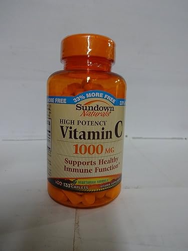 Sundown Vitamina C 1000 mg de alta potencia 133 cápsulas