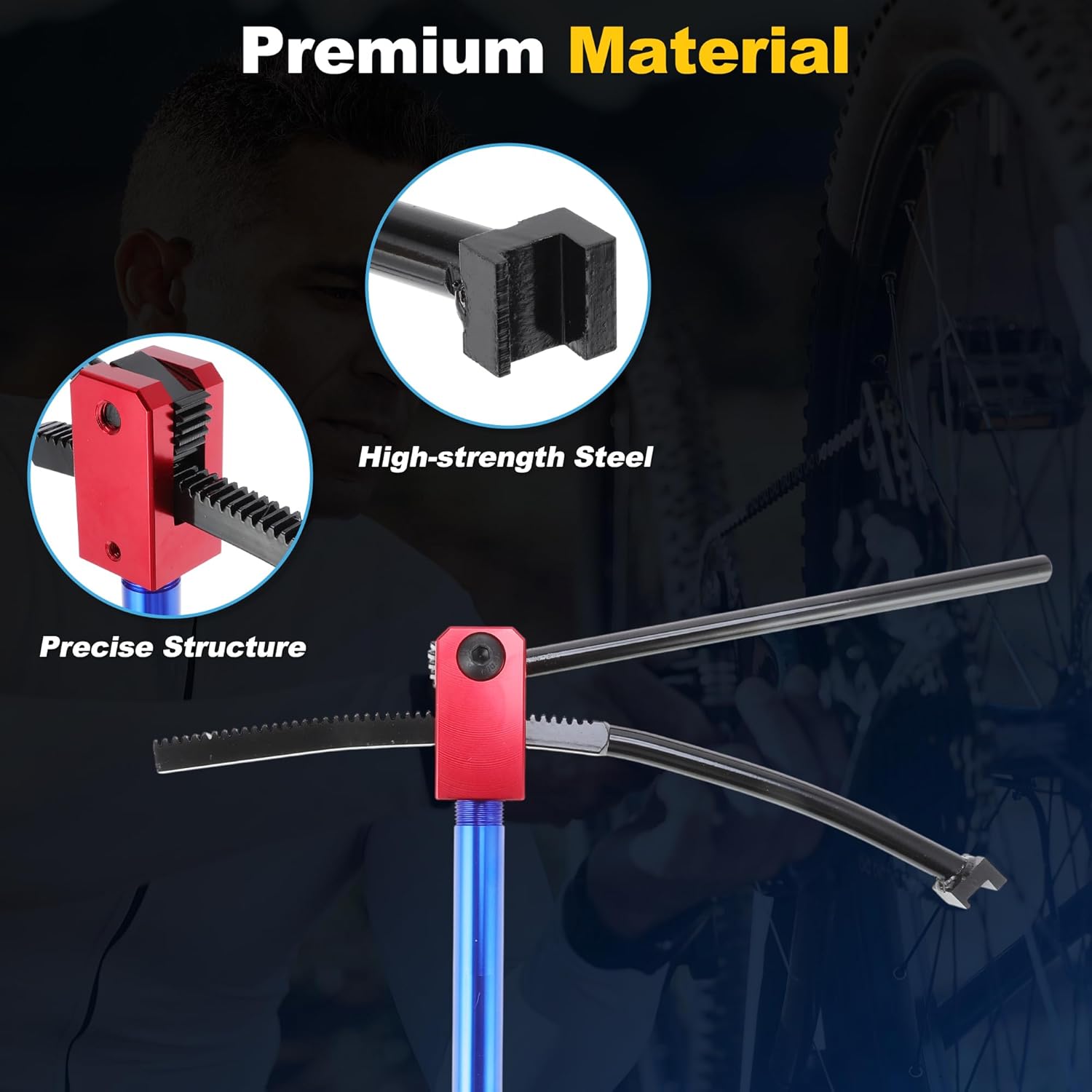 Dirt Bike Tire Changing Tools for Enduro and Motocross 16" to 21" Wheels, Dirt Bike Tire Changer with 15/17/20/25mm Support Rods for 15mm to 25mm Axles, Wheel Changer Tyre Changer