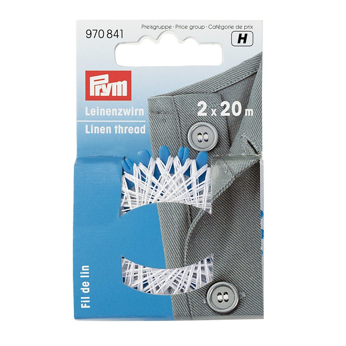 Prym - White Linen (2, 20m) Thread - 1 Unit
