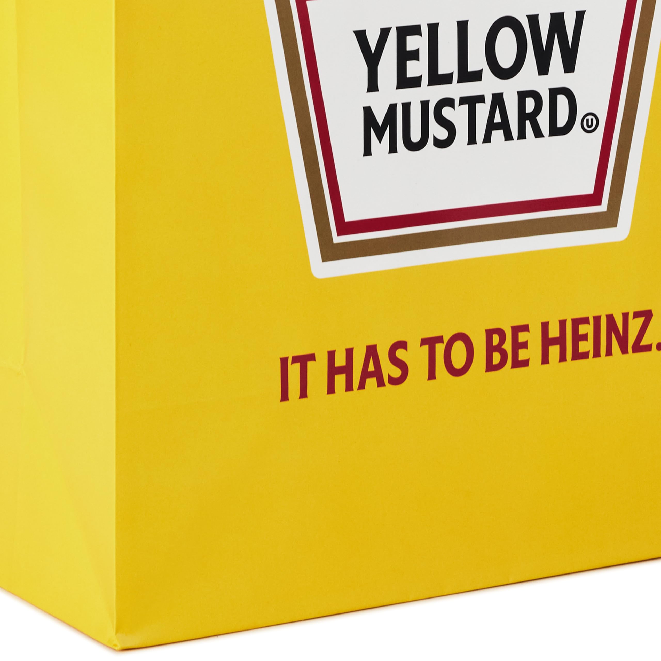 Hallmark Heinz 13" Large Gift Bags (2 Bags: Ketchup and Mustard) for Birthdays, Father's Day, Fourth of July