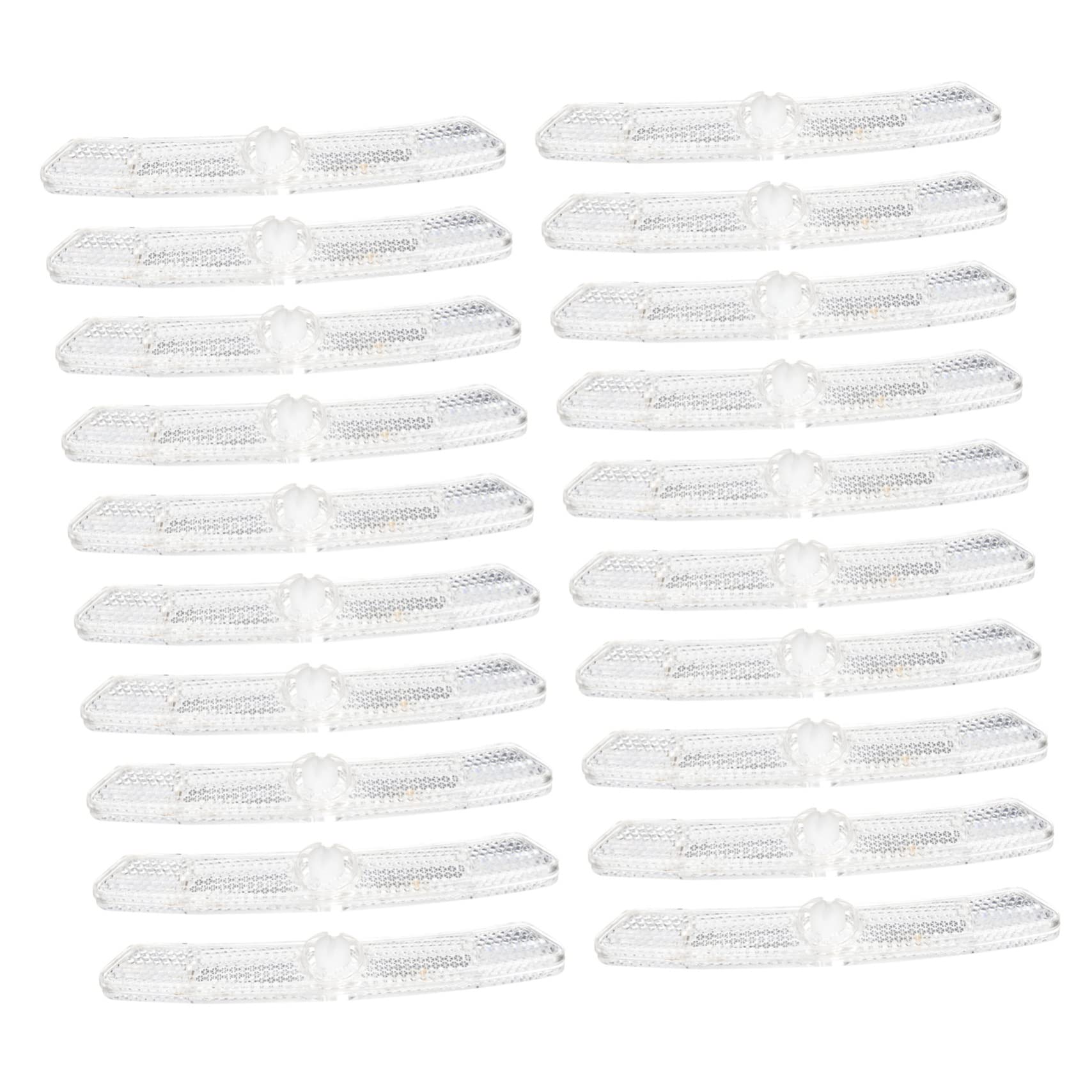 Totority 20Pcs Replaceable Wheel Reflectors for Bikes Compact Warning Reflectors Ultra Bright Reflective Spoke Markers for Night Bicycles and Motorcycles