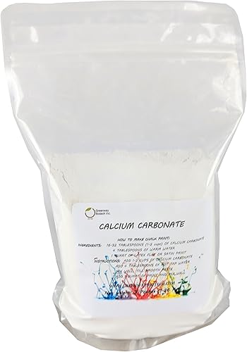 Greenway Biotech - Polvo de carbonato de calcio - Polvo antiácido natural de roca de piedra caliza muy fino para el hogar, aditivo de textura de