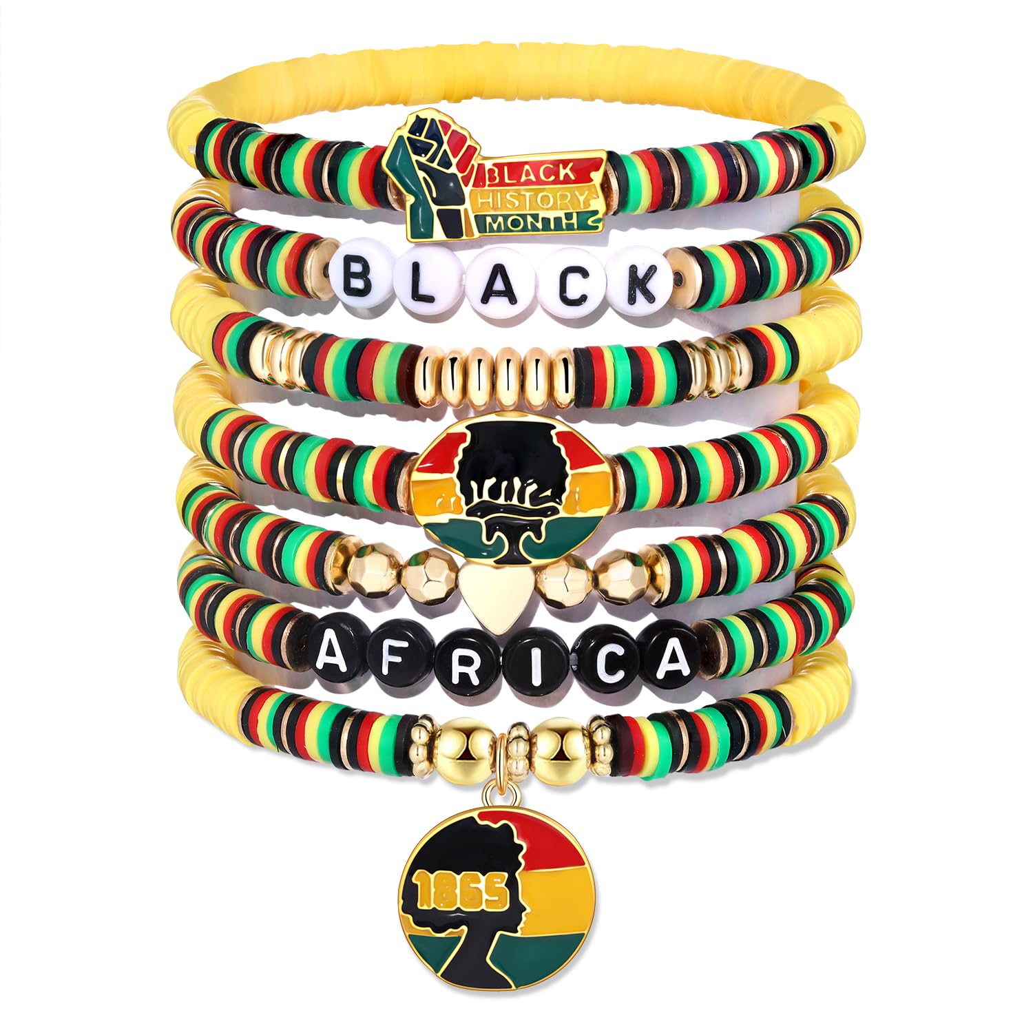 Aratlench Beach Bracelet Set For Women Stack Rainbow Friendship