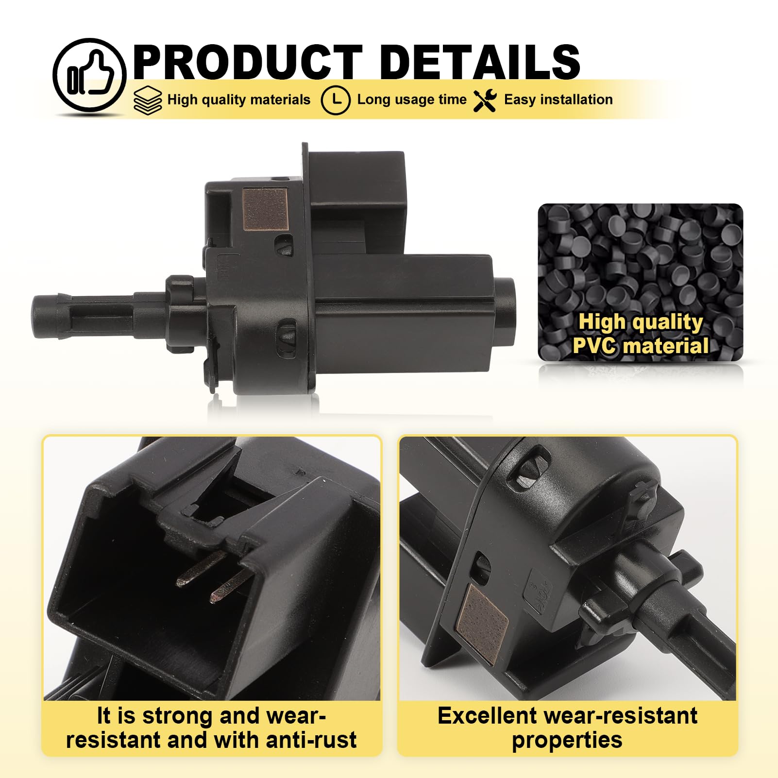 Contattore Pedale Frizione 1343269 Per B-Max, C-Max, S-Max, Fiesta, Ecosport, Focus, Galaxy, Kuga, Transit, Discovery Sport, C30, C70, S40, S80; Interruttore Comando 4M5T7C534AA