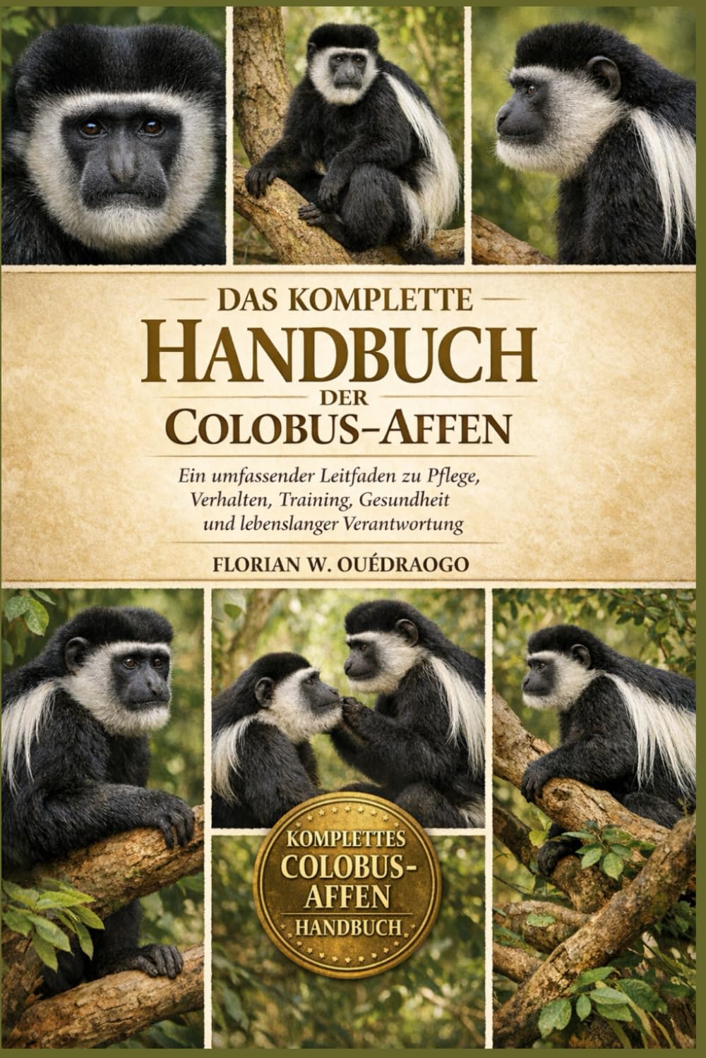 DAS KOMPLETTE HANDBUCH DER COLOBUS-AFFEN: Ein umfassender Leitfaden zu Pflege, Verhalten, Training, Gesundheit und lebenslanger Verantwortung