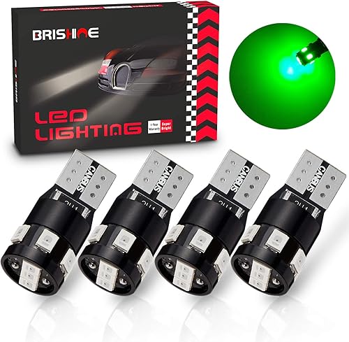 Miniatura 38 de Bombillas 194 168 2825 W5W T10 LED de 300 lúmenes, extremadamente brillantes, sin errores, Canbus, 9 conjuntos de chips LED SMD 2835 para luz