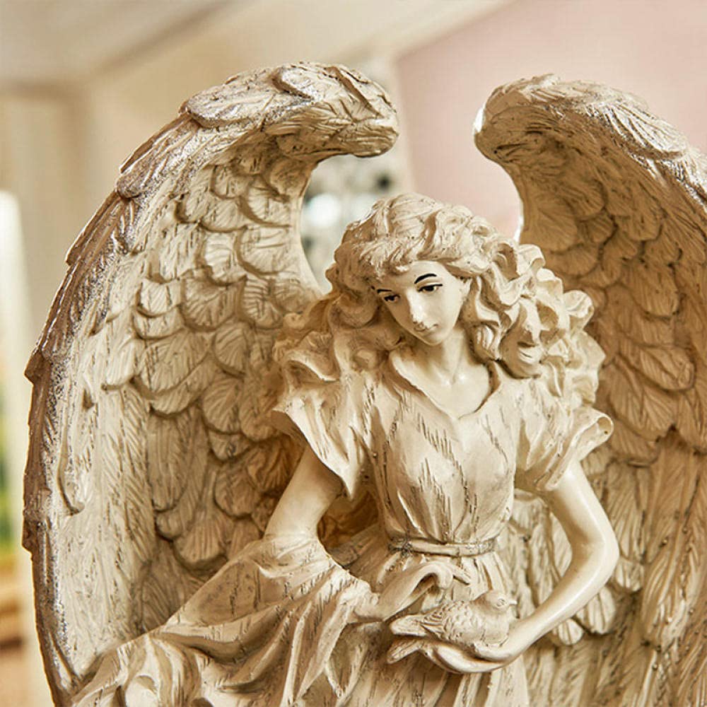 Amazon.co.jp: テーブルの彫刻天使の彫刻の装飾妖精の像の置物 : Home