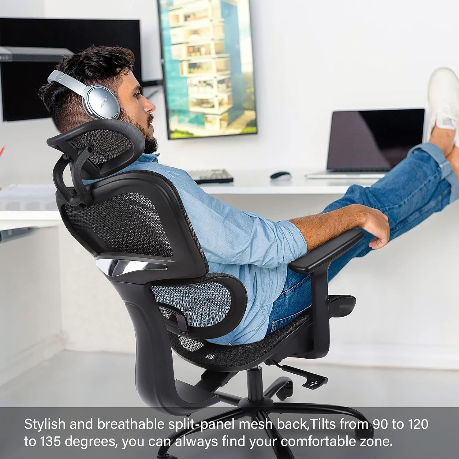 Super Brands Silver Grey Makeup Chair Vanity Chair Velvet Office Chair Home Office Desk Chairs with Upholstered Back, High Adjustable 360°Swivel Computer Chairs, Modern Design Task Chair, Cute Chairs for Bedroom