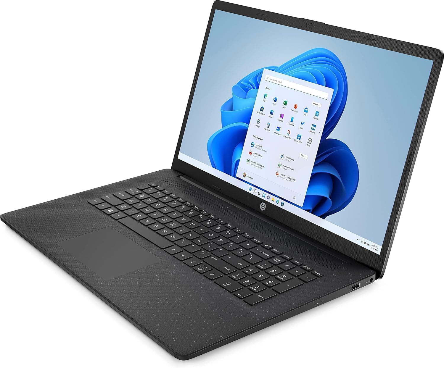 HP Laptop 17,3" HD+ Display Intel Celeron N4120 8 GB DDR4 RAM 256 GB SSD Windows 11 QWERTZ Schwarz