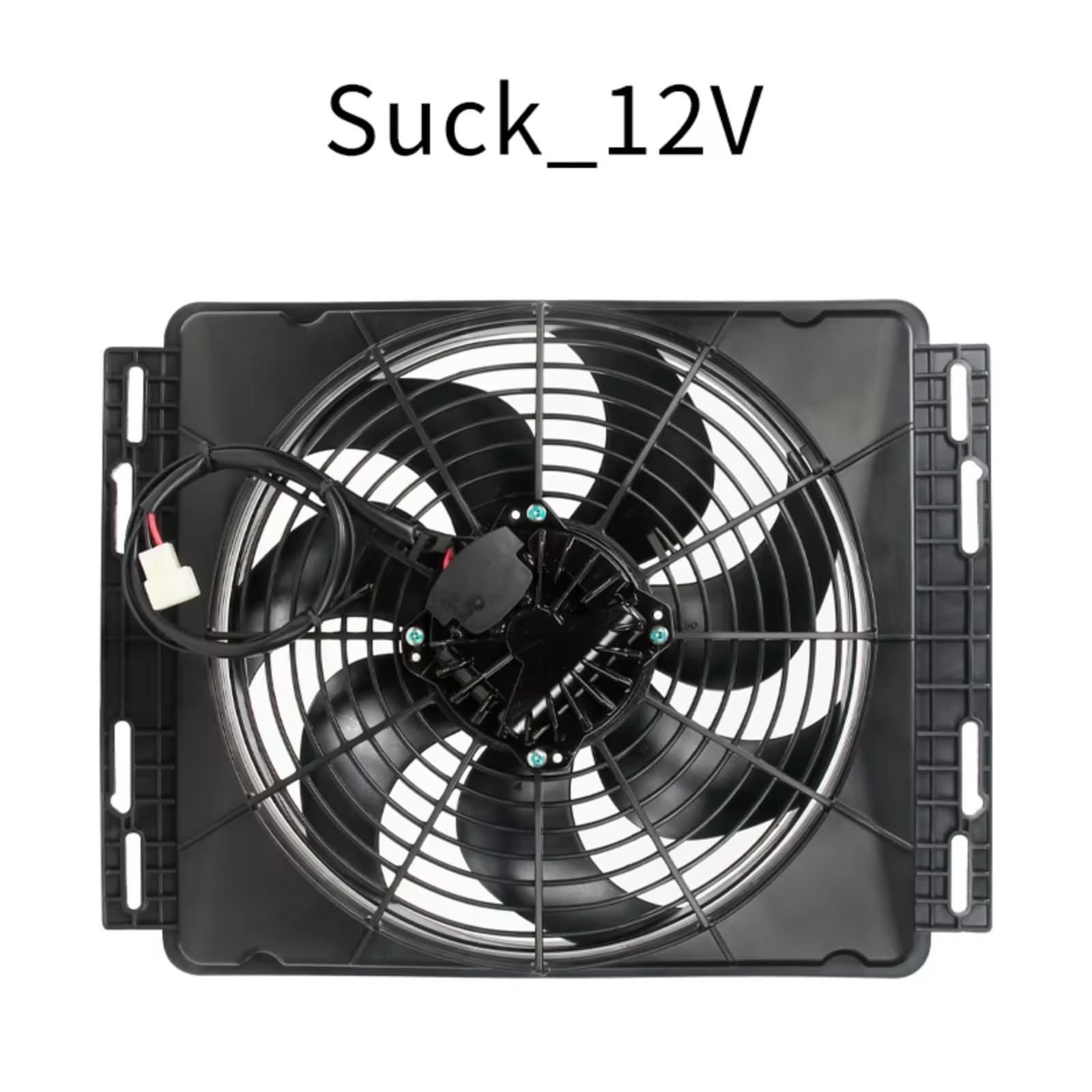 Motorlüfter, kompatibel mit Standklimaanlage, bürstenloser Inverter-Lüfter 12 V 120 W, elektronischer Auto-Klimaanlagenlüfter 24 V, Kühlerlüfter (12 V)