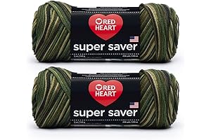 Red Heart Super Saver Yarn: Camouflage Gear for Your Crochet Designs