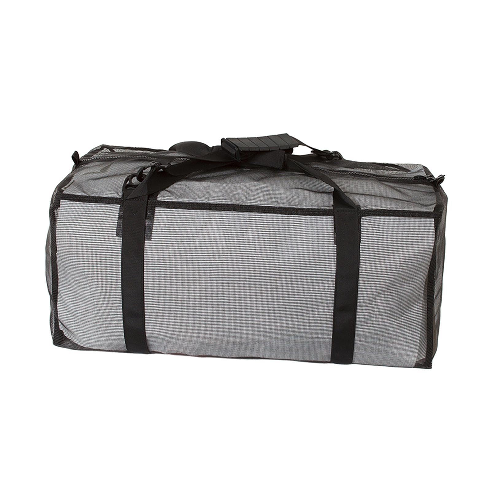 Diving Mesh Duffle Bag Carry Bag Travel Bag for Boating Water Sports Sailing Black-image-1