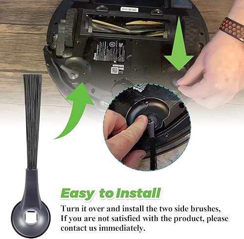 Miniatura 7 de Techecook 102KY1000 Shark Side Brush Repuesto (paquete de 6) Compatible con Shark IQ Robot R101AE (RV1001AE), RV1100, RV1101, RV2011DRUS, RV912S,