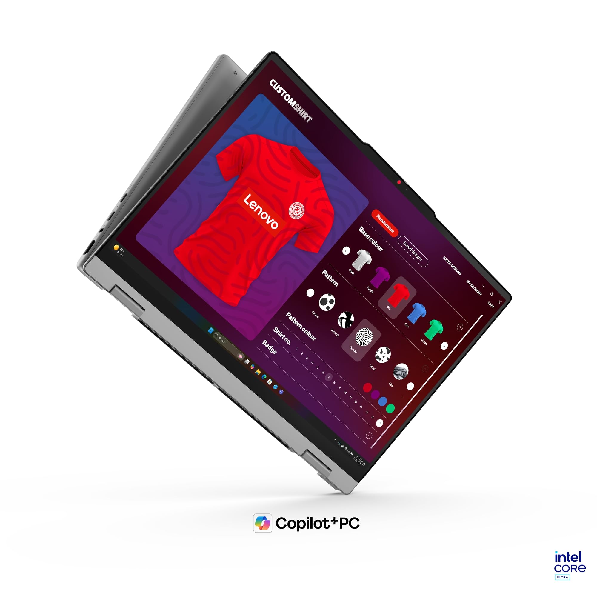 Lenovo IdeaPad 5i 2-in-1 Laptop | Copilot+ PC | 15.3" WUXGA Touch Display | Intel Core Ultra 7 355 | 16GB RAM | 1TBSSD | Integrierte Intel Grafik | Windows 11 | QWERTZ | Grau | 3 Monate Premium Care
