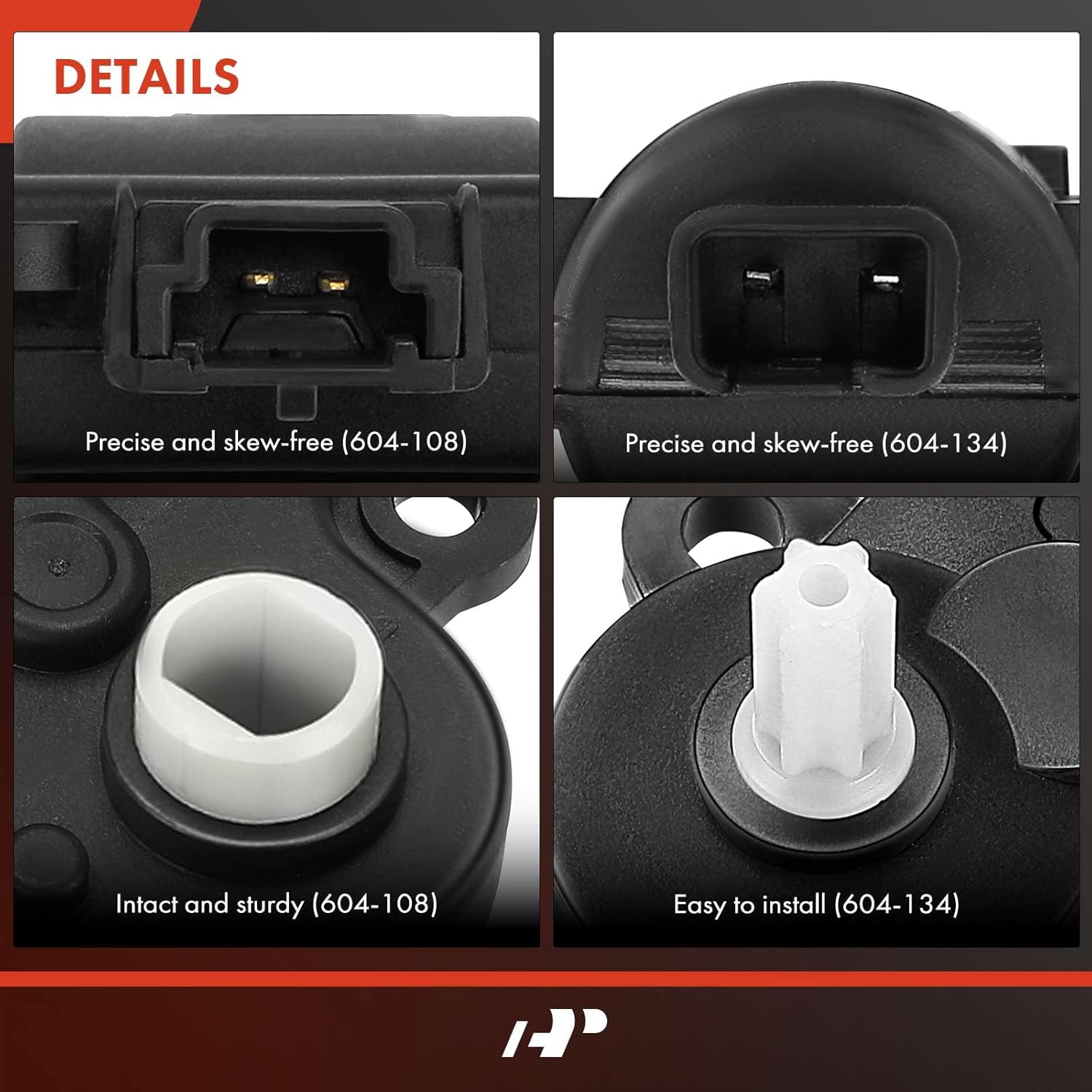 A-Premium Blend Door Actuator compatible for Chevrolet Malibu 2004-2008, Impala 2004-2013, Impala Limited, Corvette & Buick LaCrosse, Allure & Cadillac XLR & Pontiac, Main, Mode/Temperature/Air Inlet